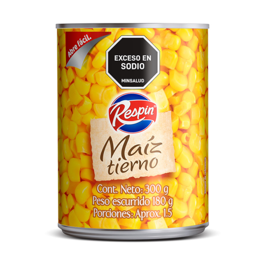 Maiz Tierno Respin Lata 300Gr | SuperBooM